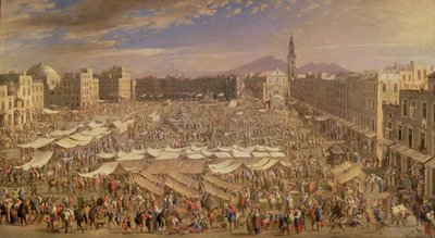 The Market at Naples by Angelo Maria Costa